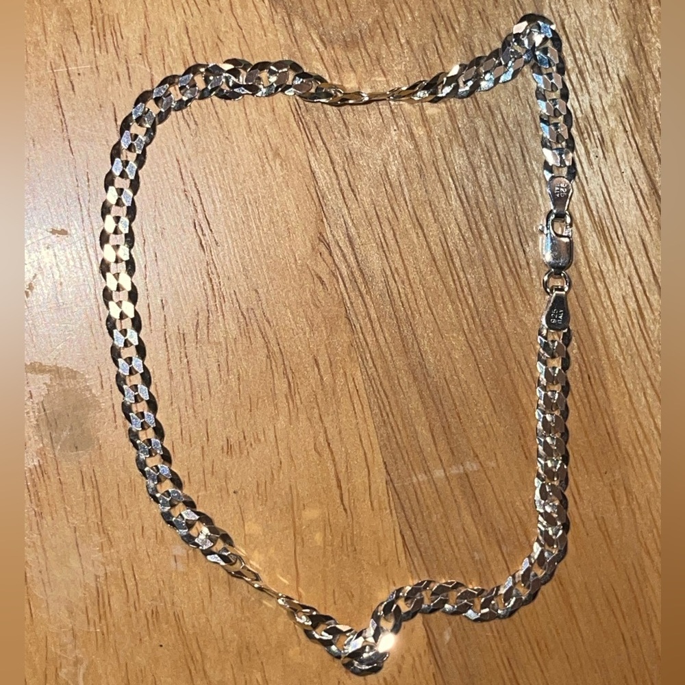 925 Italy Silver Anklet - image 5